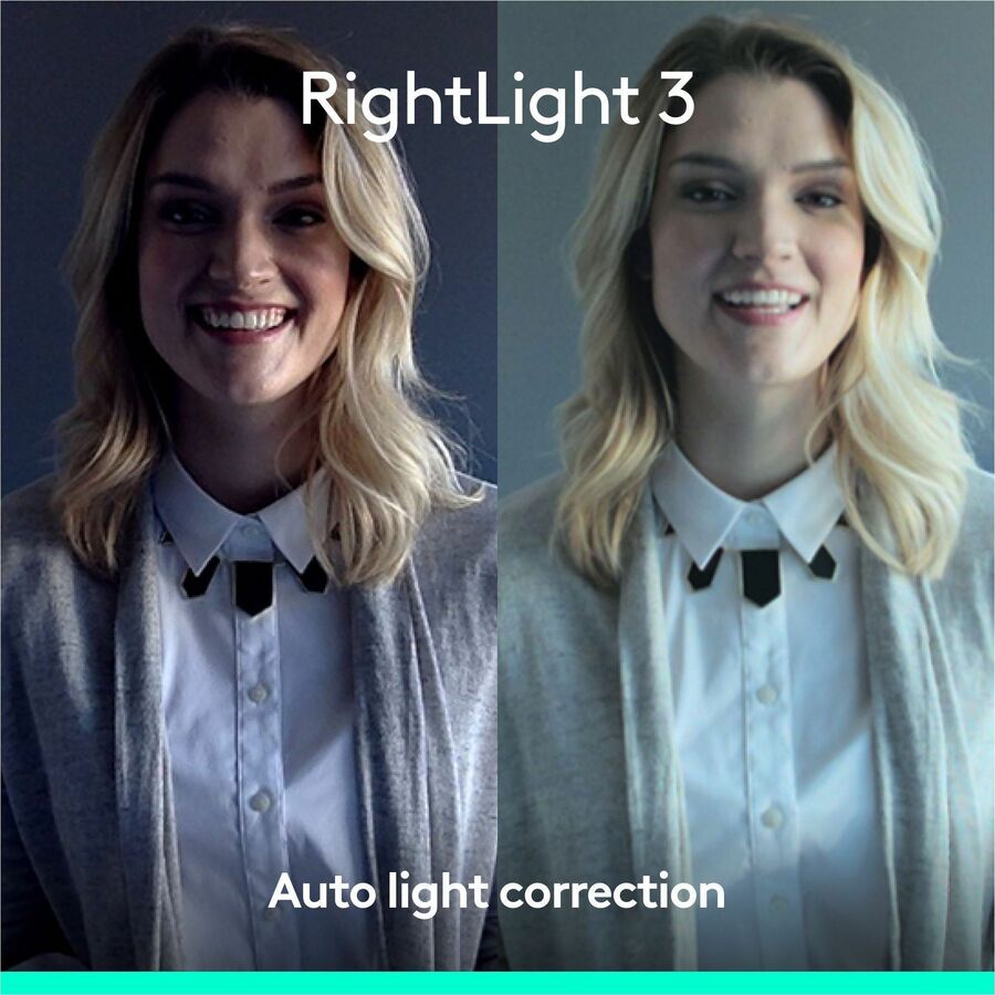 Logitech Brio 4K Webcam for Business, biometrics login with Windows Hello, auto-light correction, noise-canceling, Works with Microsoft Teams, Zoom, Google Meet, PC/Mac