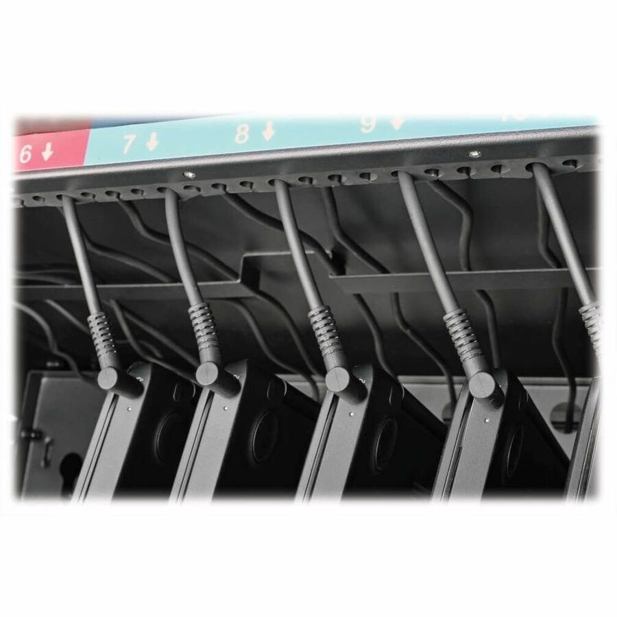 Eaton Tripp Lite Series 36-Device AC Mobile Charging Cart - Laptops and Chromebooks, 120V, NEMA 5-15P, 10 ft. (3.1 m) Cord, Black