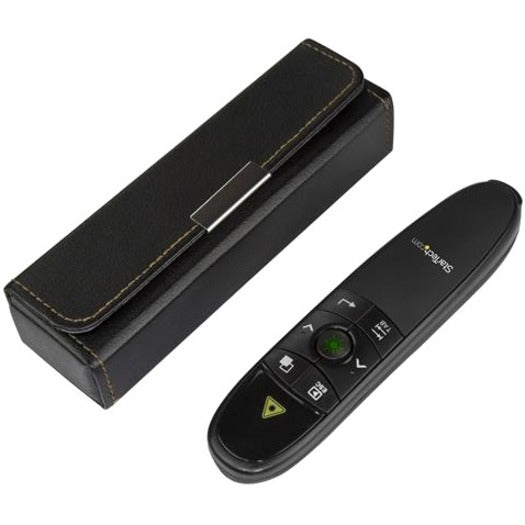 StarTech.com Wireless Presentation Remote with Green Laser Pointer - 90 ft. (27 m) - USB Presentation Clicker for Mac and Windows - Batteries Included - Wireless Slideshow and Volume Controls