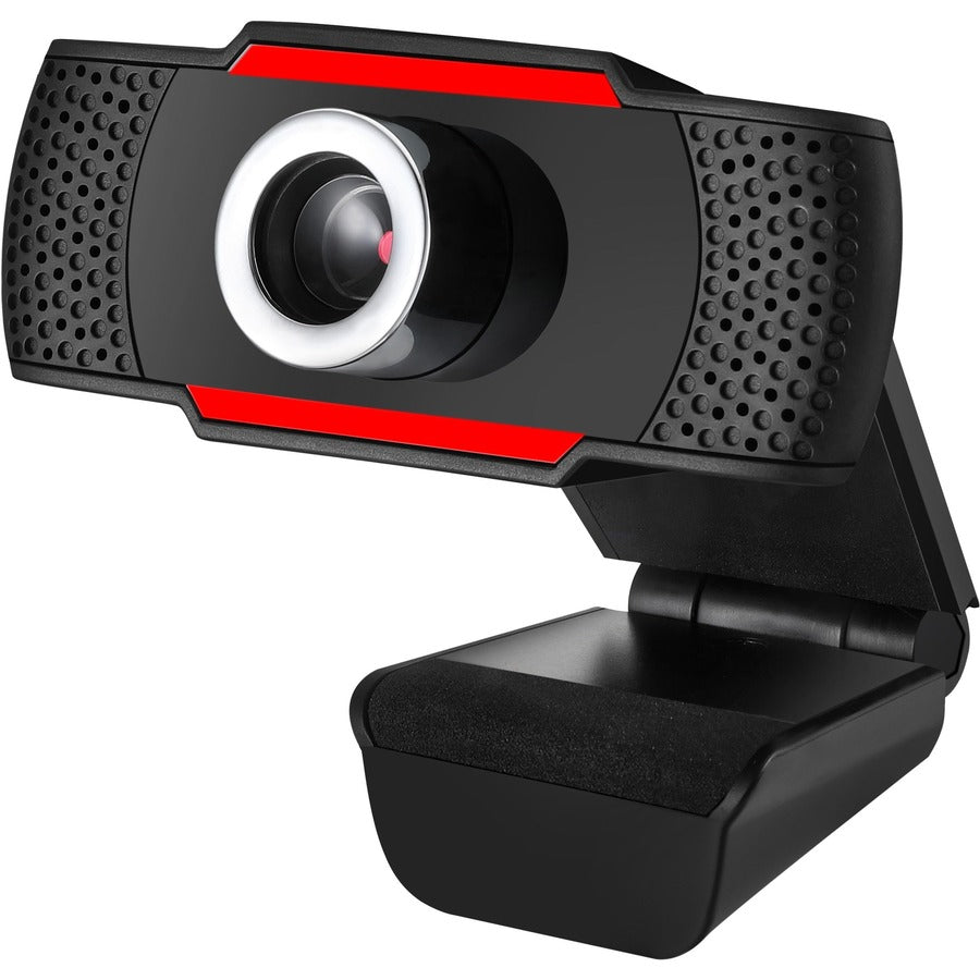 Adesso CyberTrack CyberTrack H3 Webcam - 1.3 Megapixel - 30 fps - Black, Red - USB 2.0