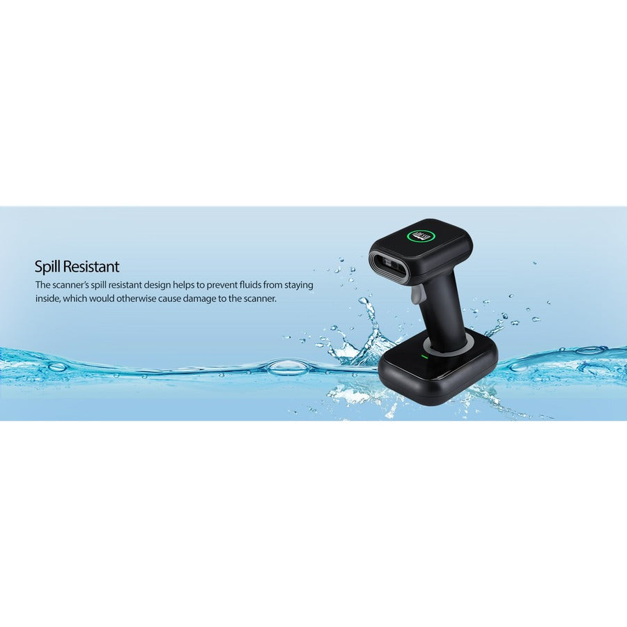 Adesso NuScan 2700R 2D Wireless Barcode Scanner with Charging Cradle