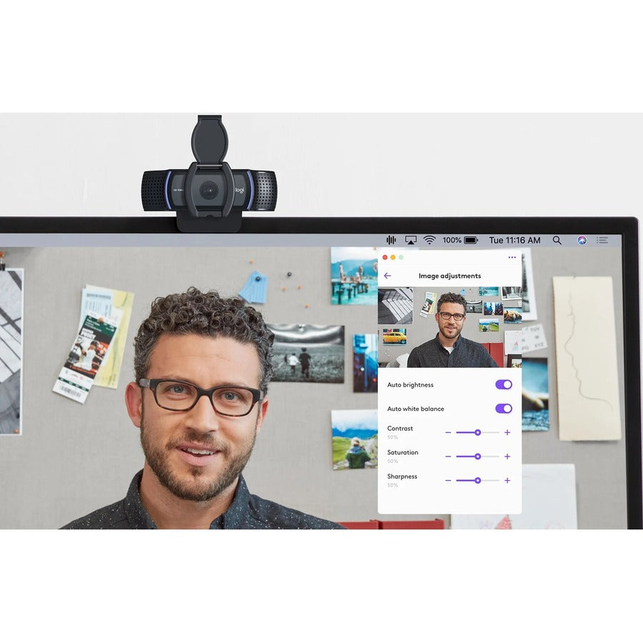 Logitech C920e Webcam - 3 Megapixel - 30 fps - USB Type A - TAA Compliant