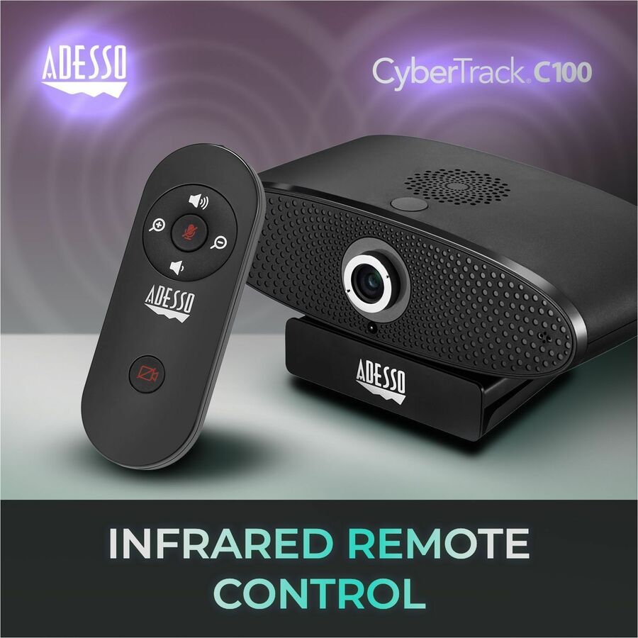 Adesso CyberTrack C100 Webcam - 8 Megapixel - 30 fps - USB 2.0