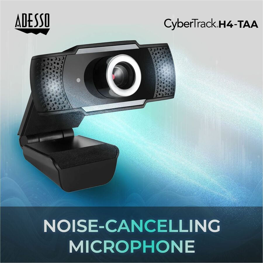 Adesso 1080P HD USB Webcam with Built-in Microphone TAA Compliant