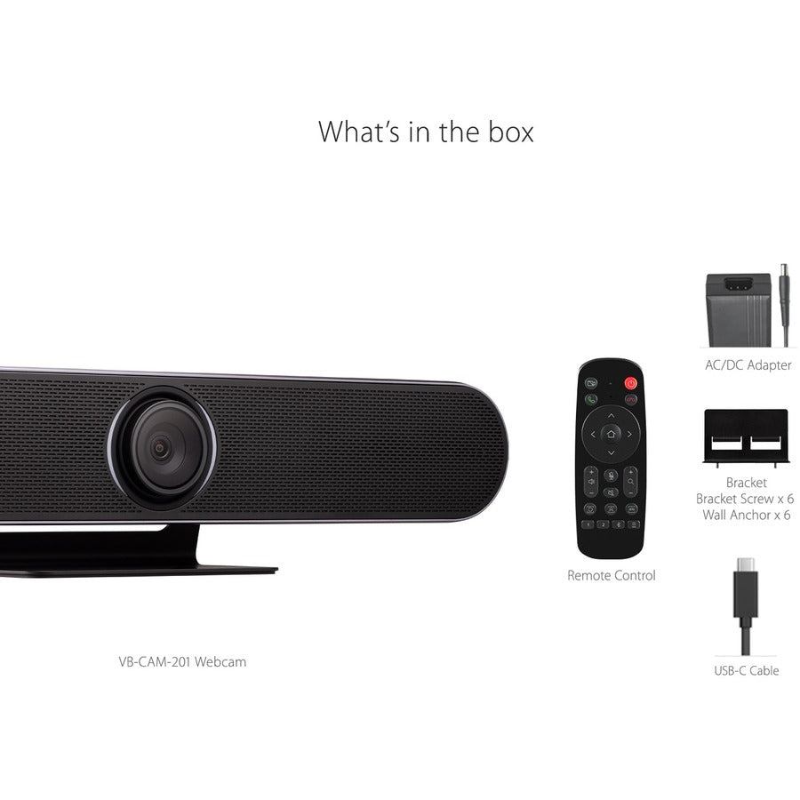 ViewSonic VB-CAM-201 Video Conferencing Camera - 8.5 Megapixel - USB 3.0
