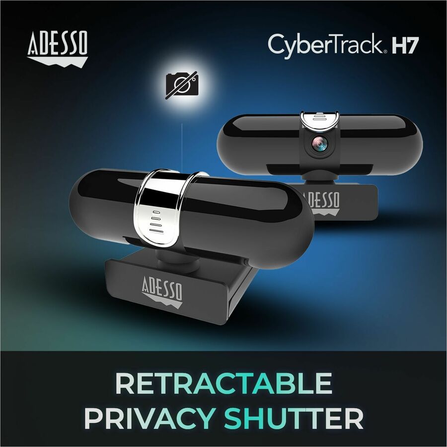 Adesso CyberTrack CyberTrack H7 Webcam - 4 Megapixel - 30 fps - USB 2.0 - TAA Compliant
