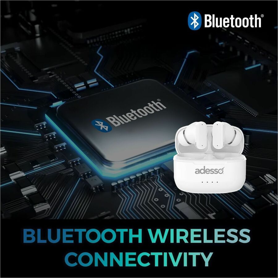 Adesso Xtream T2 Bluetooth Wireless Earbuds with ANC and Built-in Microphone