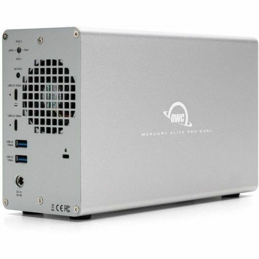 OWC 4TB Mercury Elite Pro Dual With 3-Port Hub USB (10Gb/s) External RAID Storage Solution