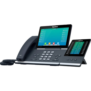 Teléfono IP Yealink SIP-T57W - Con cable - Con cable/inalámbrico - Bluetooth, Wi-Fi - Montaje en pared, escritorio - Gris clásico