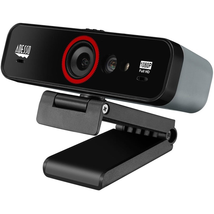 Adesso CyberTrack F1 Webcam - Window Hello Certified - 2.1 Megapixel - 30 fps - USB 2.0 - 1 Each