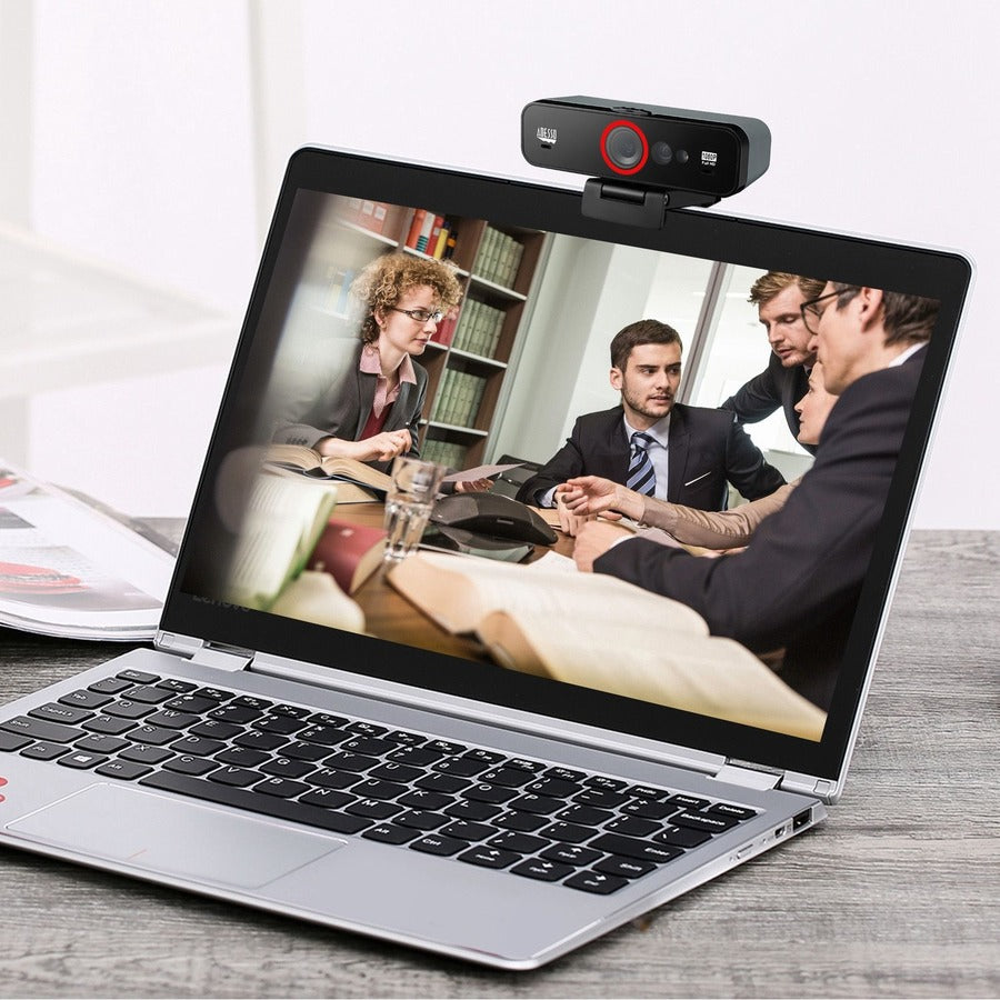 Adesso CyberTrack F1 Webcam - Window Hello Certified - 2.1 Megapixel - 30 fps - USB 2.0 - 1 Each