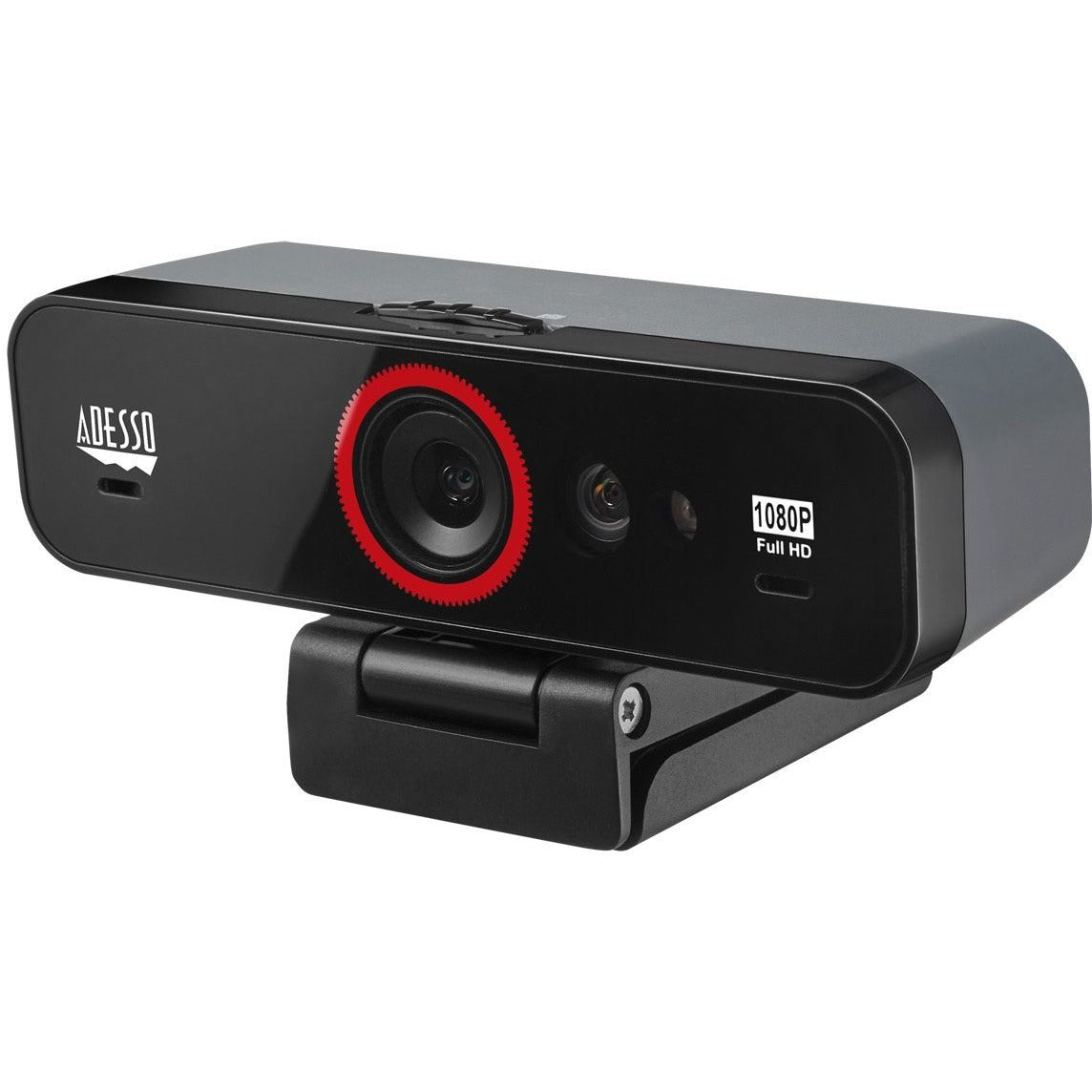 Adesso CyberTrack F1 Webcam - Window Hello Certified - 2.1 Megapixel - 30 fps - USB 2.0 - 1 Each
