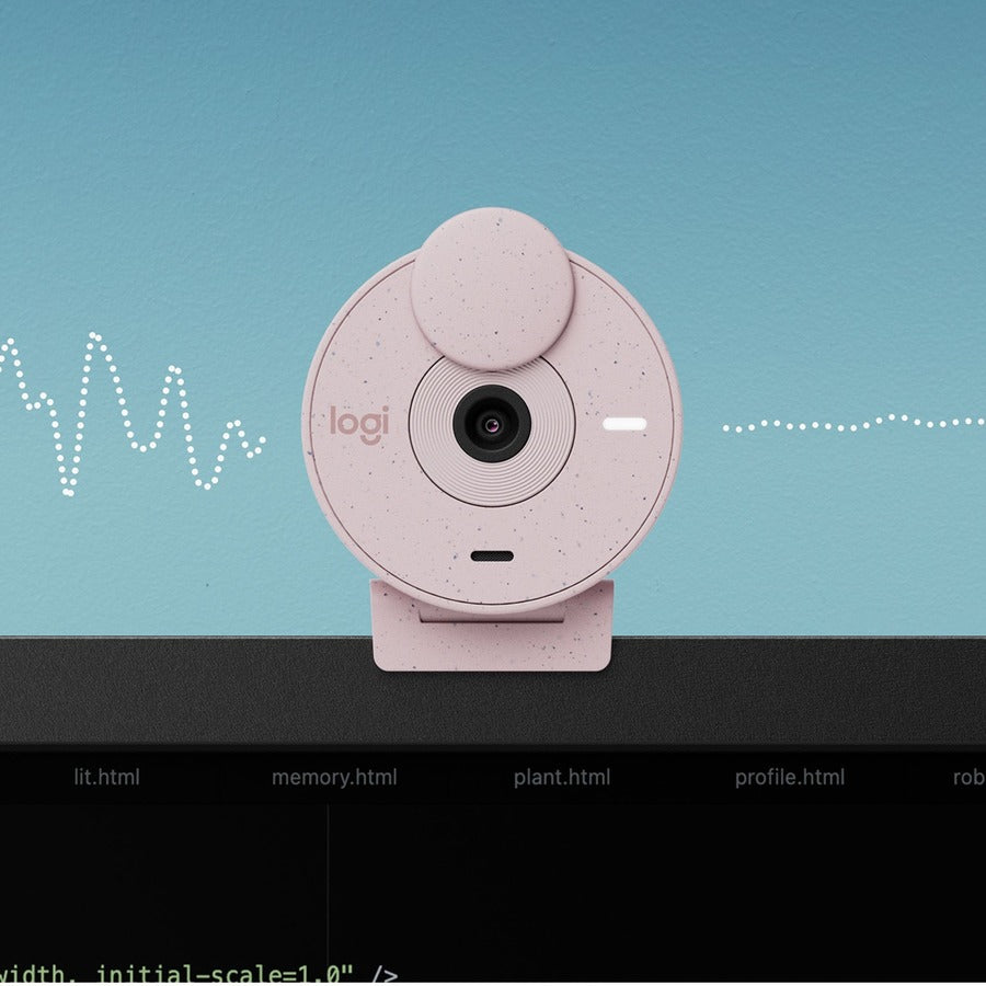 Logitech BRIO 300 Webcam - 2 Megapixel - 30 fps - Rose - USB Type C - Retail