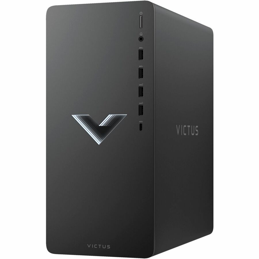 HP Victus TG02-0000a TG02-1020h Gaming Desktop Computer - Intel Core i5 13th Gen i5-13400F - 8 GB - 512 GB SSD - Tower - Mica Silver Metal