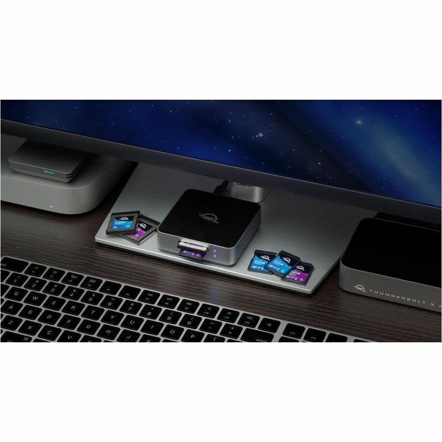 OWC Atlas Dual CFexpress Type B + SD Card Reader with USB-C (10Gb/s)