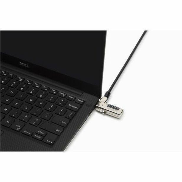 Kensington Slim N17 2.0 Serialized Combination Laptop Lock for Wedge-Shaped Slots