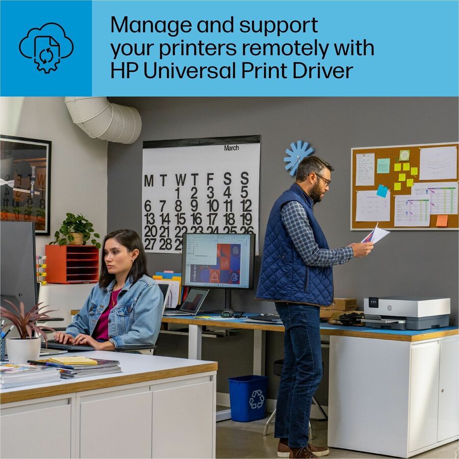 HP Officejet Pro 9110b Desktop Wireless Inkjet Printer - Color