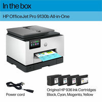 HP Officejet Pro 9130b Wired & Wireless Inkjet Multifunction Printer - Color - Cement