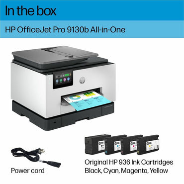 HP Officejet Pro 9130b Wired & Wireless Inkjet Multifunction Printer - Color - Cement