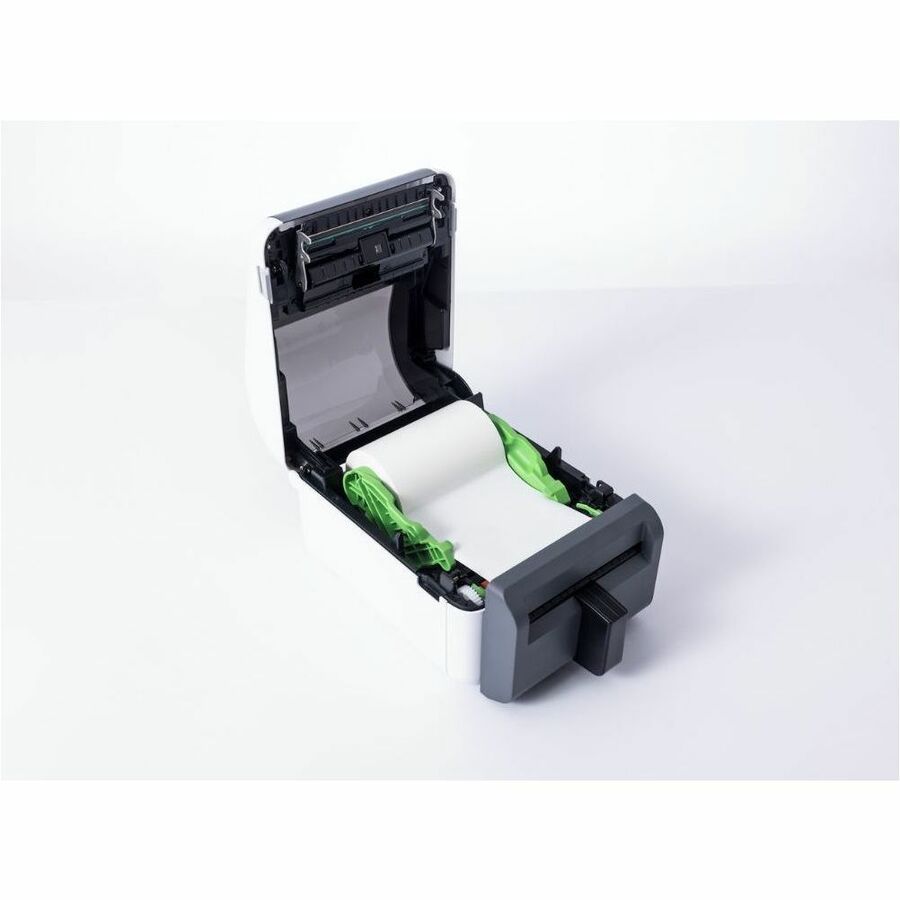 Brother TD-4420DNFC Desktop Direct Thermal Printer - Monochrome - Label Print - Fast Ethernet - USB - USB Host - Serial - With Cutter