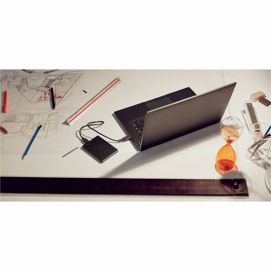WD My Passport WDBR9S0060BBK-WESN 6 TB Portable Hard Drive - External - Black