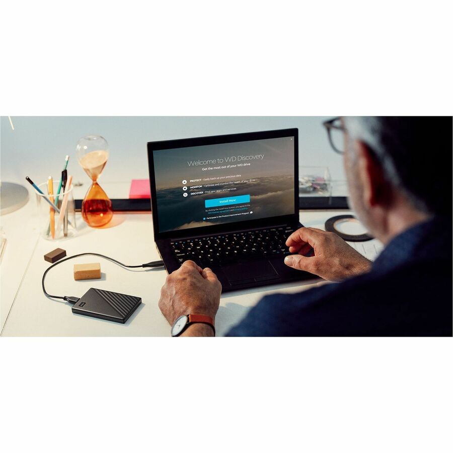 WD My Passport WDBR9S0060BBK-WESN 6 TB Portable Hard Drive - External - Black