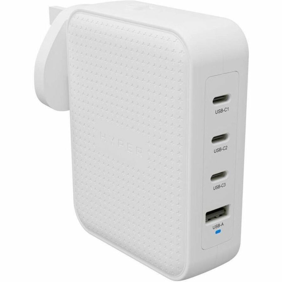 Targus HyperJuice 145W USB-C GaN Travel Charger with 4 Ports - White