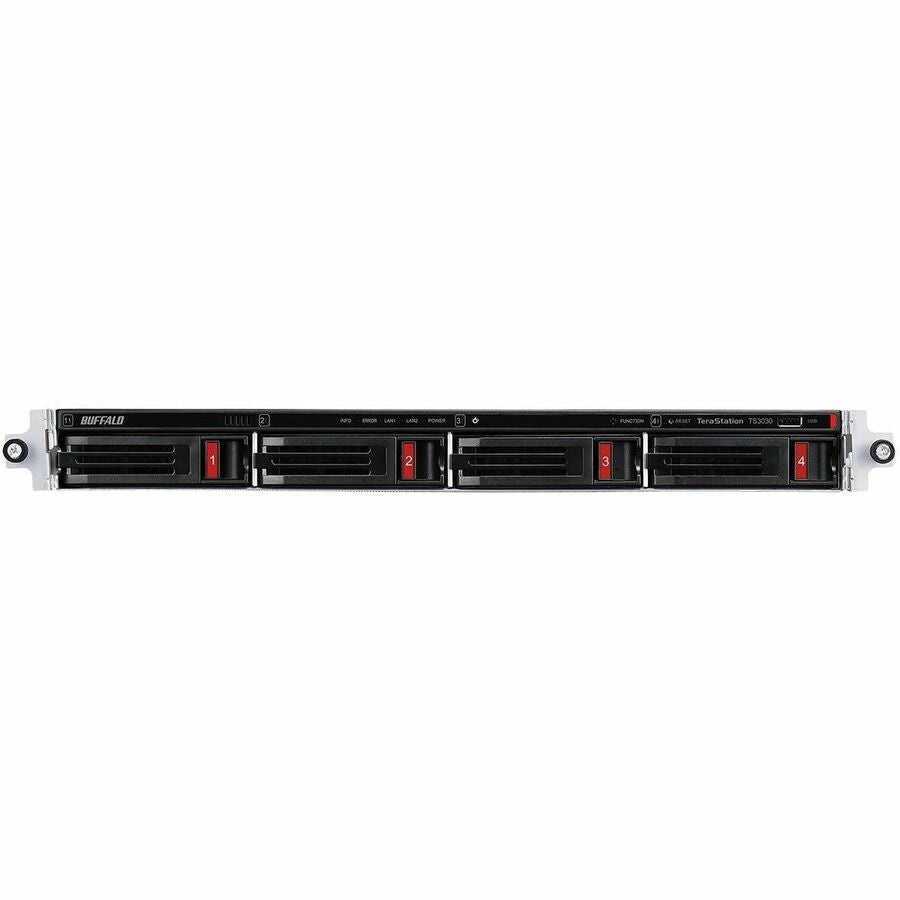 BUFFALO TeraStation 3430RN 4-Bay Secure SMB Rackmount NAS 8TB (4x2TB) with Hard Drives Included