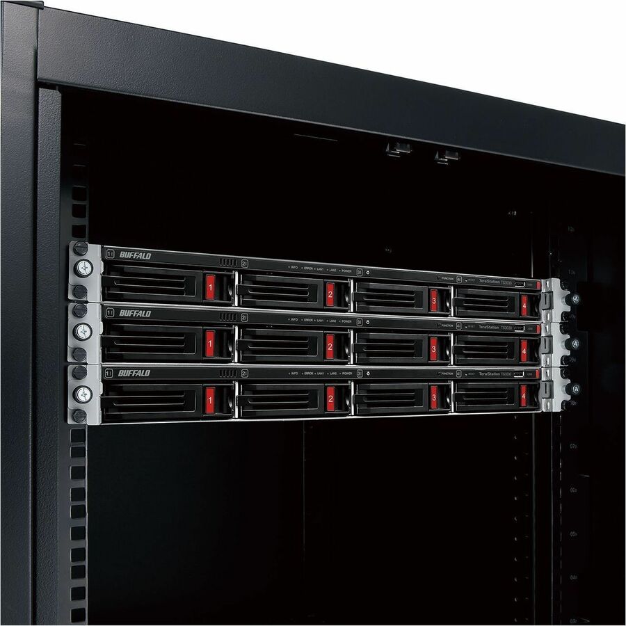 BUFFALO TeraStation 3430RN 4-Bay Secure SMB Rackmount NAS 32TB (4x8TB) with Hard Drives Included