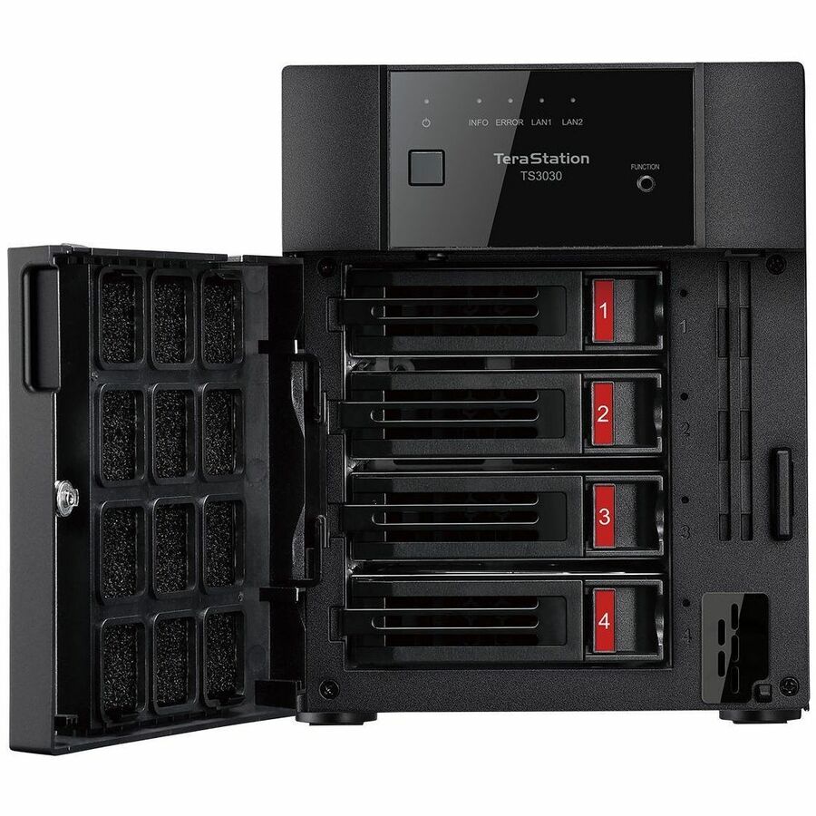 BUFFALO TeraStation 3430DN 4-Bay Secure SMB Desktop NAS 8TB (4x2TB) with Hard Drives Included