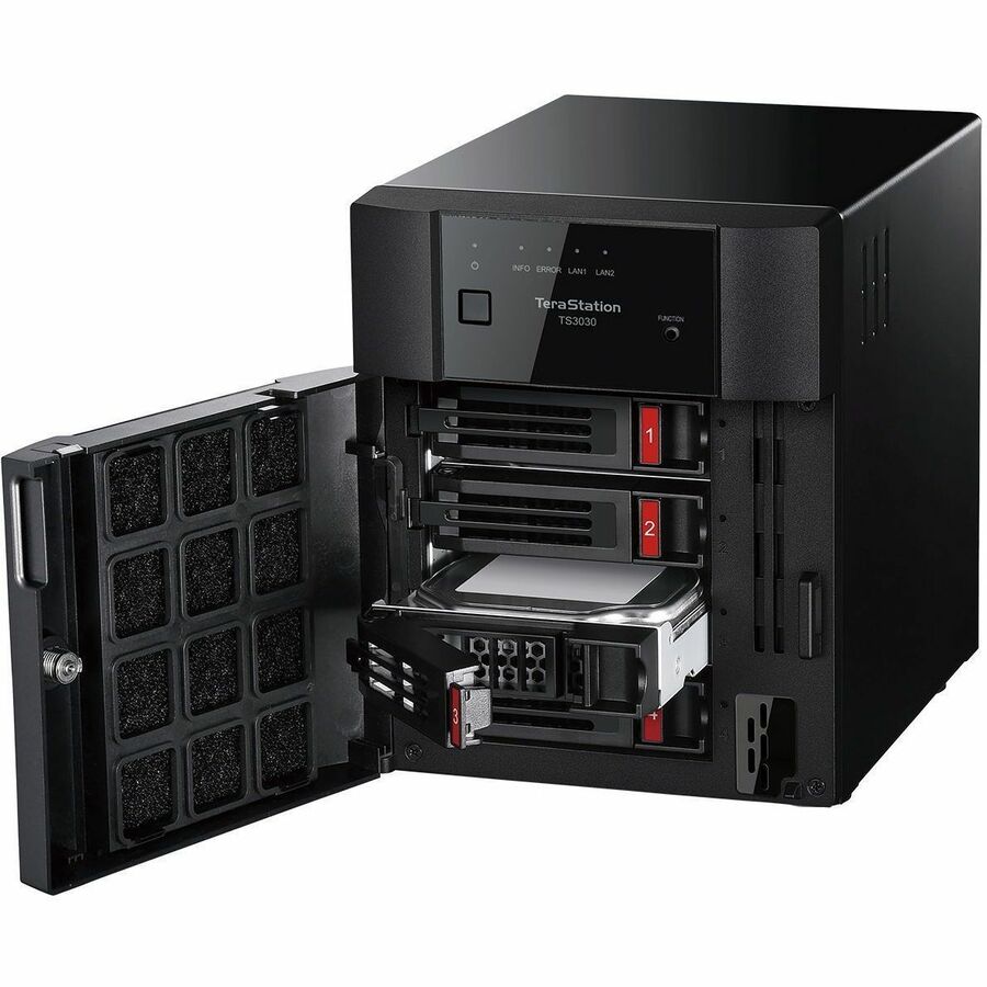 BUFFALO TeraStation 3430DN 4-Bay Secure SMB Desktop NAS 8TB (4x2TB) with Hard Drives Included