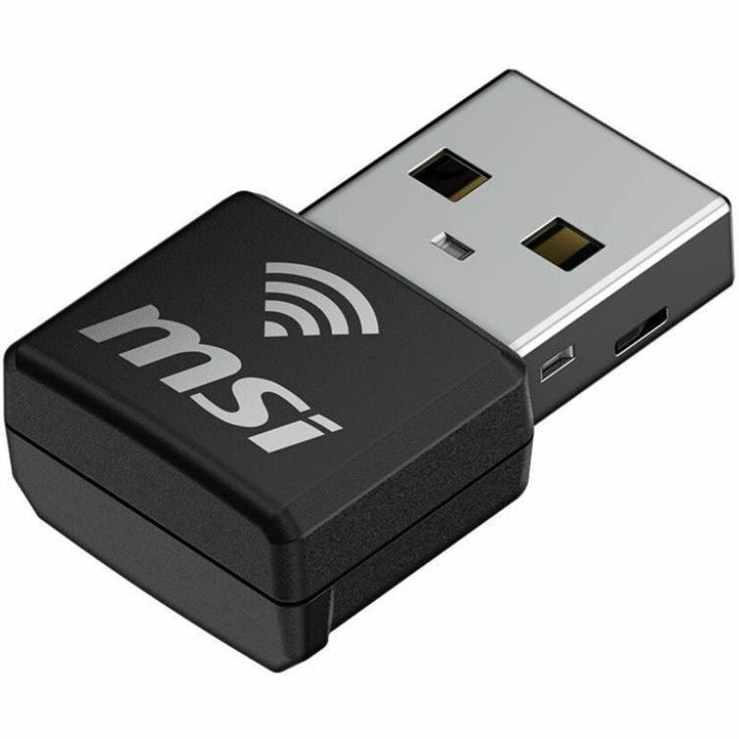 MSI GUAX18N IEEE 802.11 a/b/g/n/ac/ax Dual Band Wi-Fi Adapter for Computer, Notebook