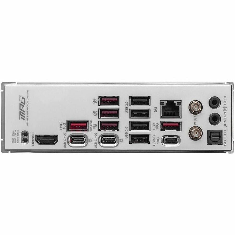 MSI MPG X870E EDGE TI WIFI Gaming Desktop Motherboard - AMD X870E Chipset - Socket AM5 - ATX