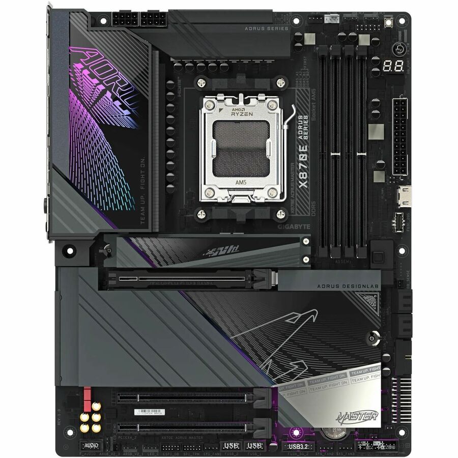 Aorus X870E AORUS MASTER Gaming Desktop Motherboard - AMD X870E Chipset - Socket AM5 - ATX