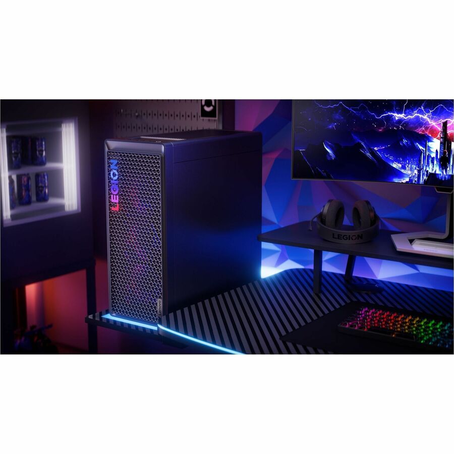 Lenovo Legion T7 34IAS10 90Y6003KUS Gaming Desktop Computer - Intel Core Ultra 7 265KF - 32 GB - 1 TB SSD - Tower - Storm Gray
