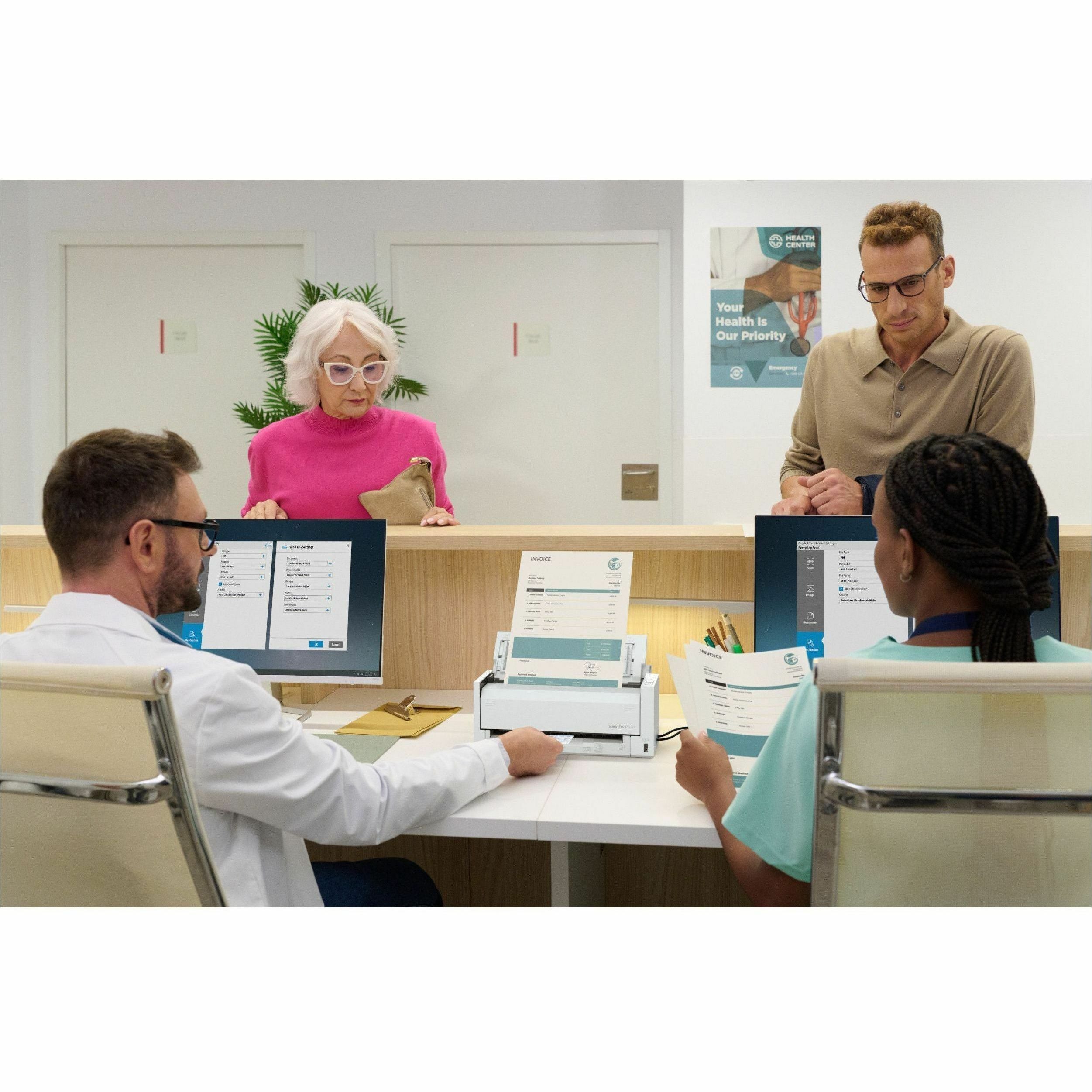 HP ScanJet Pro 4200 s1 Sheetfed Scanner - 600 x 600 dpi Optical
