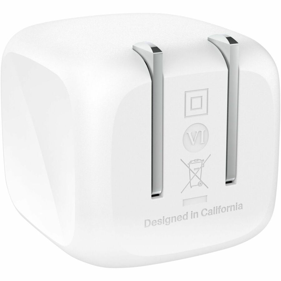 Belkin 45W Portable USB-C Wall Charger - 1xUSB-C (45W) - Fast Charge - Power Adapter - White