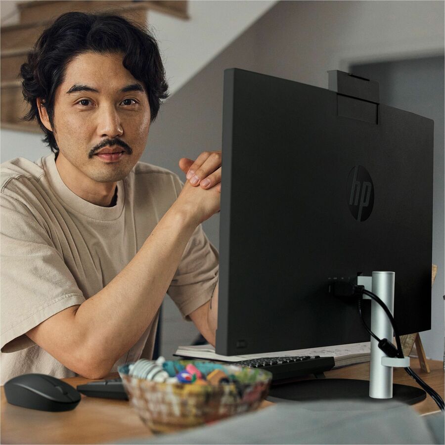 HP 24-cr0000a 24-cr0140 All-in-One Computer - AMD Ryzen 5 7520U - 16 GB - 1 TB SSD - 23.8