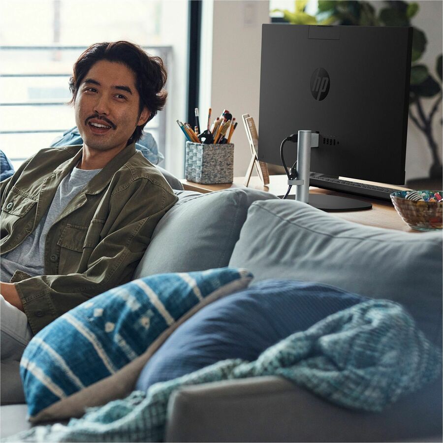 HP 24-cr0000a 24-cr0140 All-in-One Computer - AMD Ryzen 5 7520U - 16 GB - 1 TB SSD - 23.8