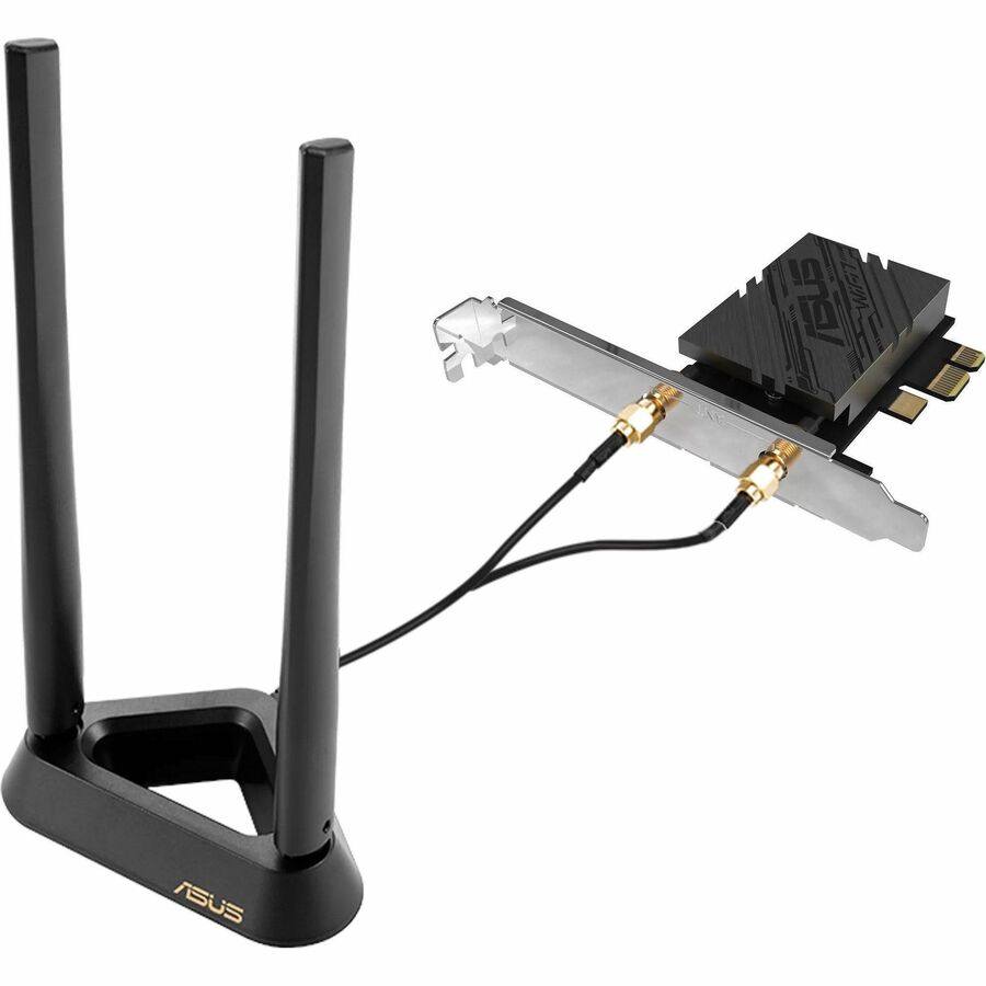Asus PCE-BE90BT IEEE 802.11be Bluetooth 5.4 Tri Band Wi-Fi/Bluetooth Combo Adapter for Router, Desktop Computer