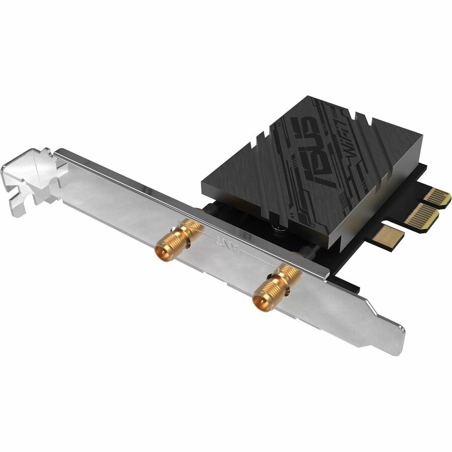 Asus PCE-BE90BT IEEE 802.11be Bluetooth 5.4 Tri Band Wi-Fi/Bluetooth Combo Adapter for Router, Desktop Computer