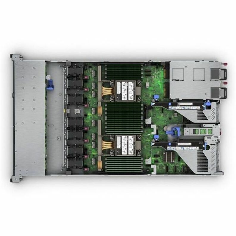 HPE ProLiant DL360 Gen11 1U Rack Server - 1 x Intel Xeon Silver 4510 2.40 GHz - 64 GB RAM - 8 TB HDD - (2 x 4TB) HDD Configuration - Serial ATA/600, 12Gb/s SAS, NVMe Controller