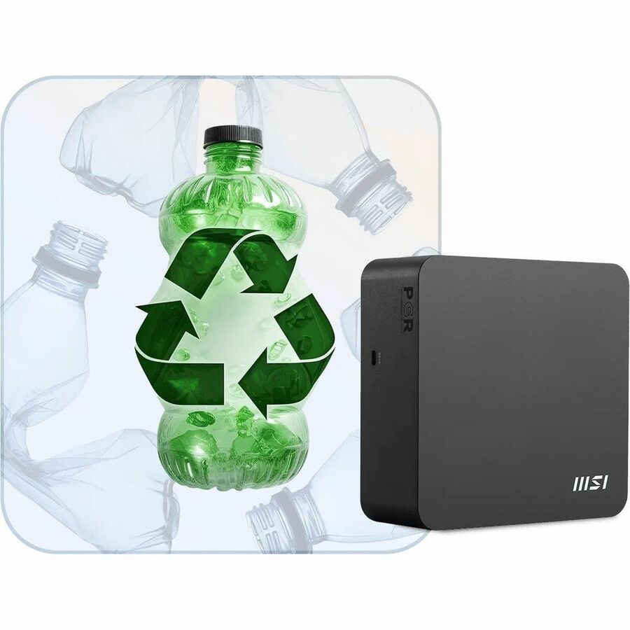 MSI Cubi NUC AI+ 2MG Cubi NUC AI+ 2MG-018US Desktop Computer - Intel Core Ultra 9 288V - 32 GB - 1 TB SSD - Mini PC - Black