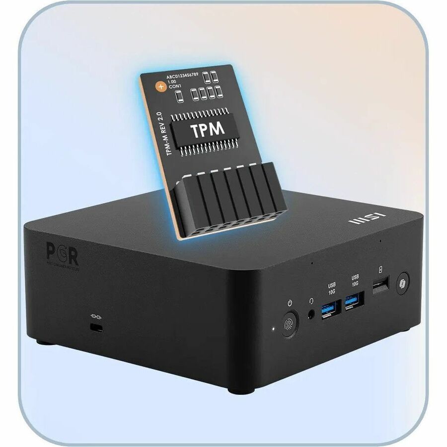 MSI Cubi NUC AI+ 2MG Cubi NUC AI+ 2MG-018US Desktop Computer - Intel Core Ultra 9 288V - 32 GB - 1 TB SSD - Mini PC - Black