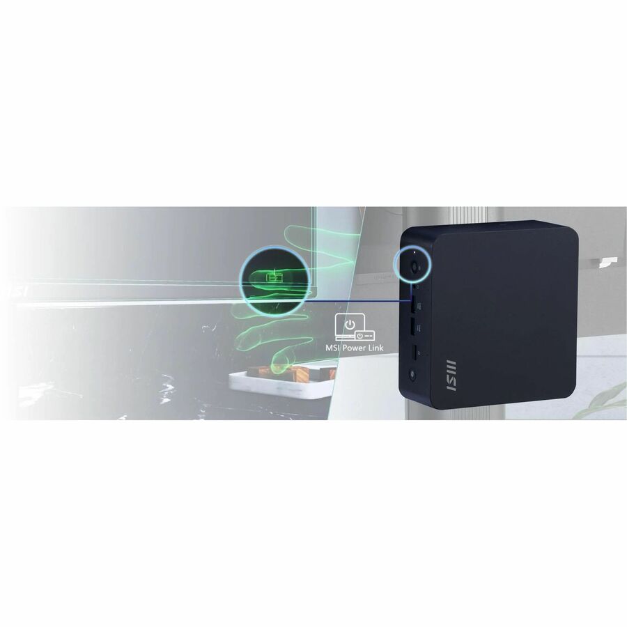 MSI Cubi NUC AI+ 2MG Cubi NUC AI+ 2MG-018US Desktop Computer - Intel Core Ultra 9 288V - 32 GB - 1 TB SSD - Mini PC - Black