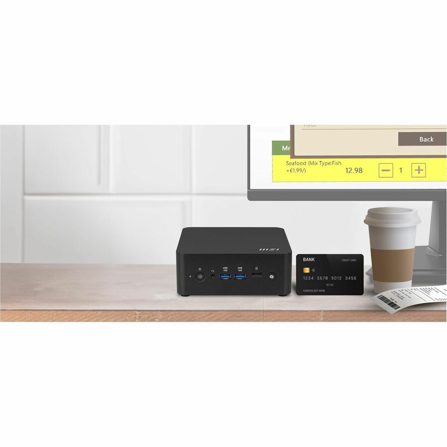 MSI Cubi NUC AI+ 2MG Cubi NUC AI+ 2MG-022US Desktop Computer - Intel Core Ultra 9 288V - 32 GB - 1 TB SSD - Mini PC - Black
