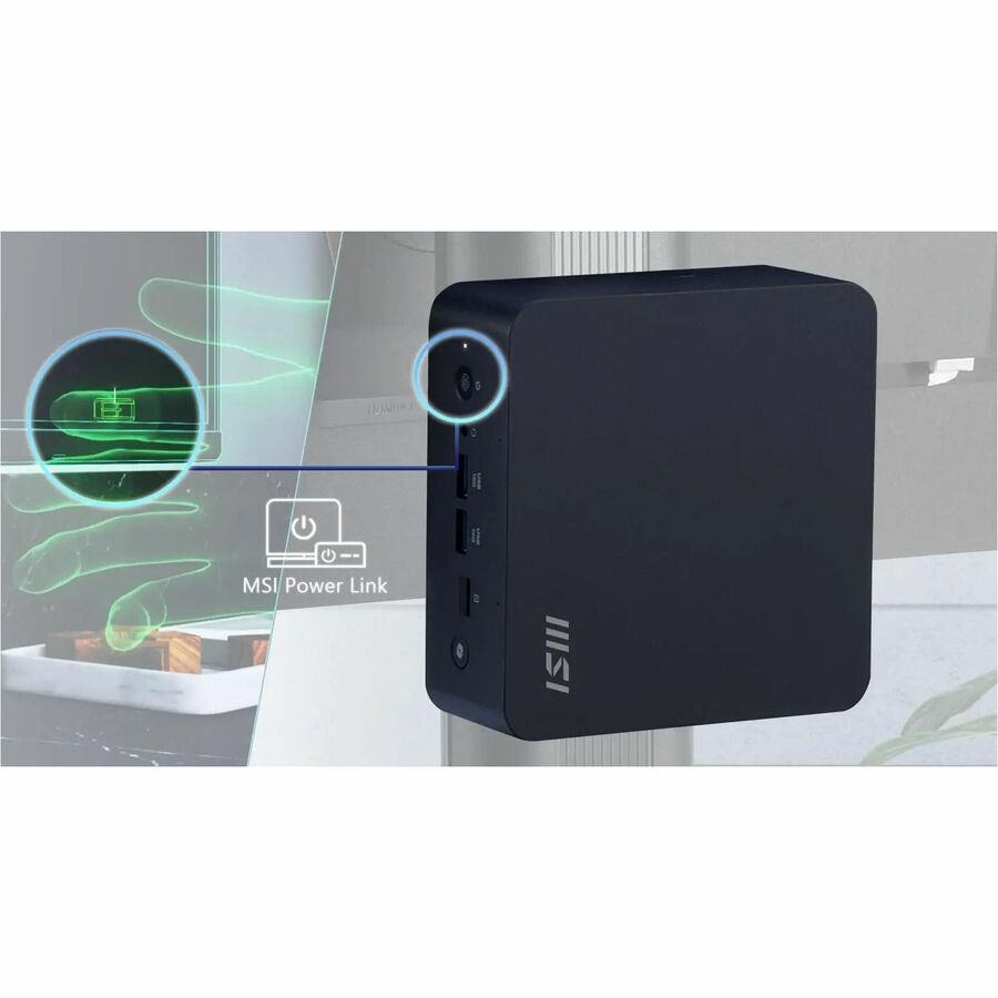 MSI Cubi NUC AI+ 2MG Cubi NUC AI+ 2MG-022US Desktop Computer - Intel Core Ultra 9 288V - 32 GB - 1 TB SSD - Mini PC - Black