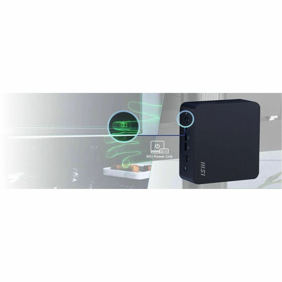 MSI Cubi NUC AI+ Cubi NUC AI+ 2MG-003BUS Barebone System - Mini PC - Socket BGA-2833 - Intel Core Ultra 7 258V 2.20 GHz Octa-core (8 Core)