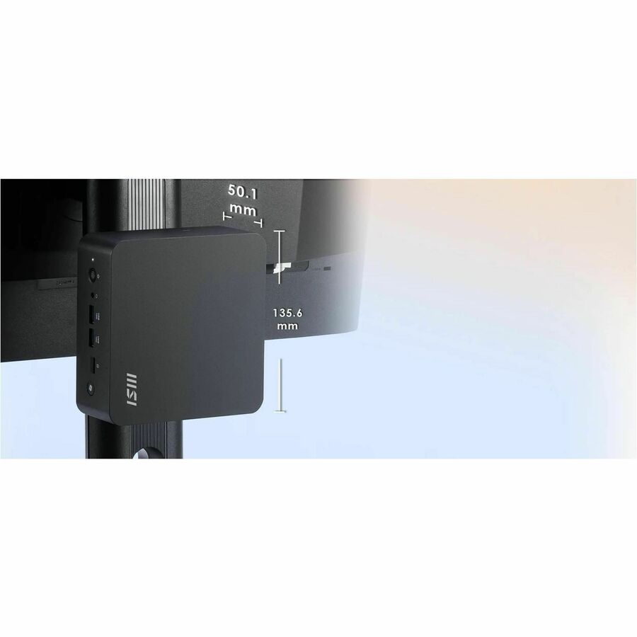 MSI Cubi NUC AI+ Cubi NUC AI+ 2MG-003BUS Barebone System - Mini PC - Socket BGA-2833 - Intel Core Ultra 7 258V 2.20 GHz Octa-core (8 Core)