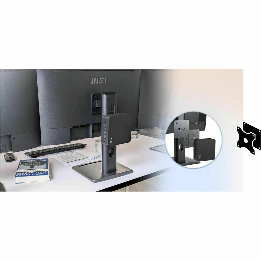 MSI Cubi NUC AI+ Cubi NUC AI+ 2MG-003BUS Barebone System - Mini PC - Socket BGA-2833 - Intel Core Ultra 7 258V 2.20 GHz Octa-core (8 Core)